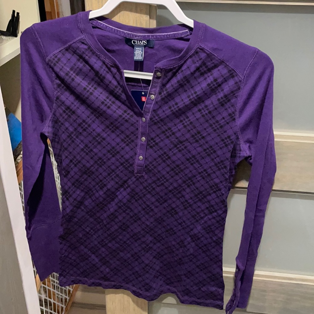 NWT purple long sleeve tee